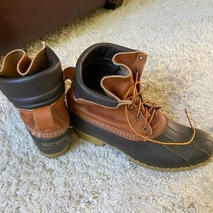 LLBean Men’s duck boots, size 12